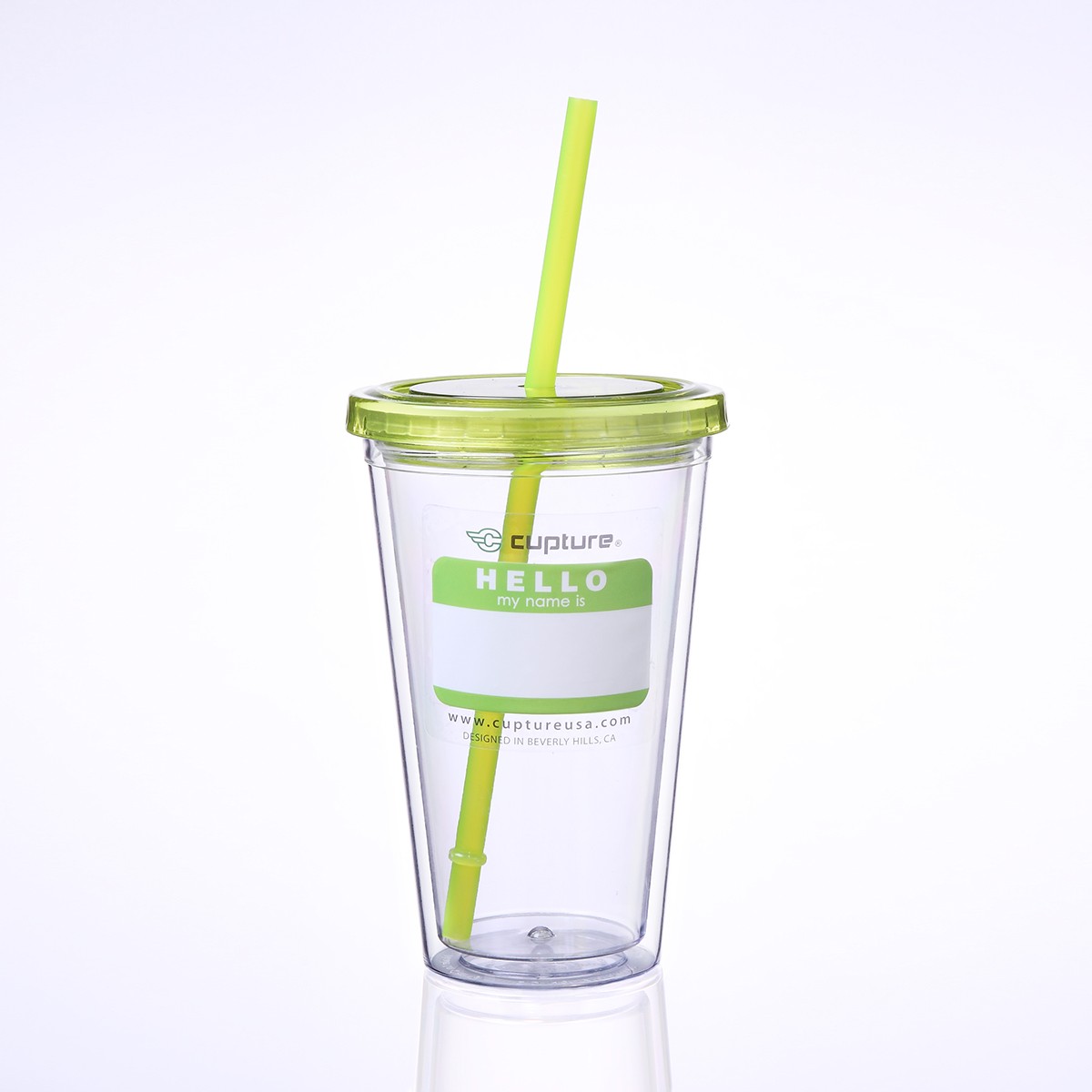 Classic Tumbler 16 oz, Lime Green