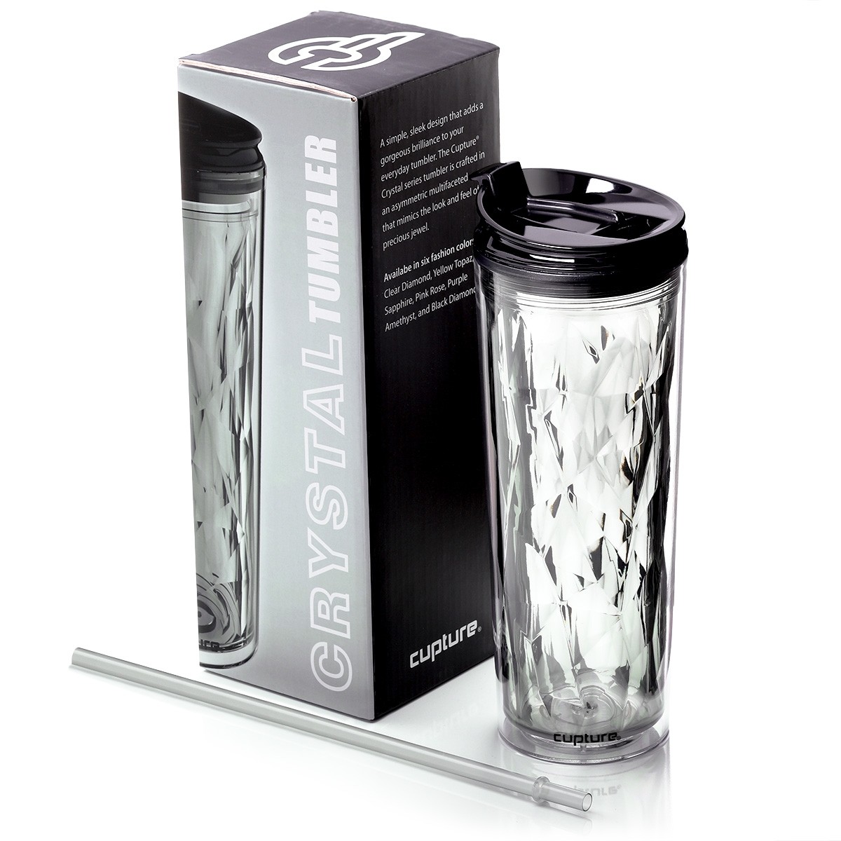 Crystal tumbler 22 oz - Black Diamond
