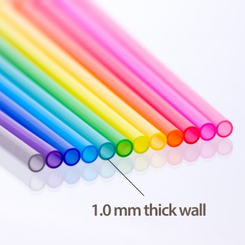 Solid Color Straws 12 Pack