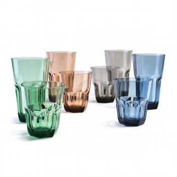 Everyday Cup - Plastic Tumblers, 22 oz / 14 oz, 8 Pack (Assorted Colors)