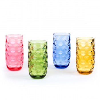 Impression Plastic Tumblers, 20 oz, 4 Pack (Assorted Colors)