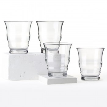 Cupture Riviera Unbreakable Drinking Glasses, BPA-Free Ecozen Material, 12 oz, 4 Pack (Clear)