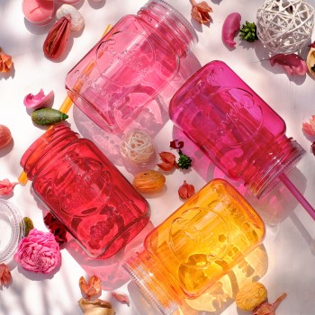 Mason Tumbler 20 oz, 6 Pack (Warm Blossom)