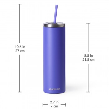 Stainless Steel Skinny Cup - 16 oz, Ultra Violet