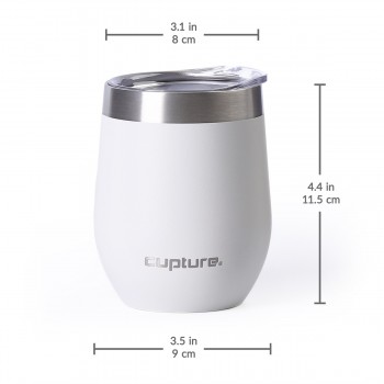 Stainless Steel Stemless Wine Tumbler - 12 oz, 6-Pack