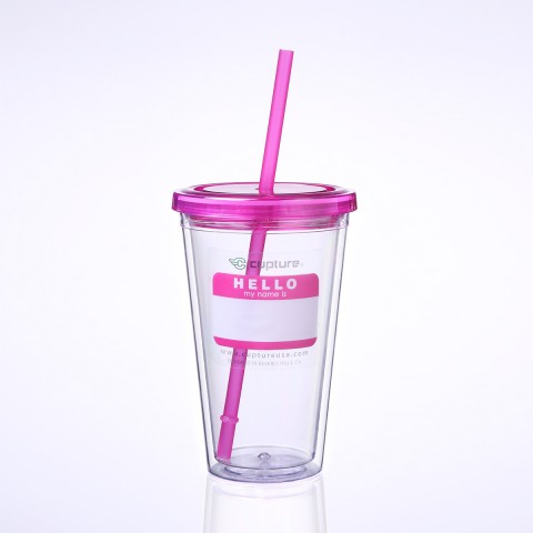 Classic Tumbler 16 oz, Pink