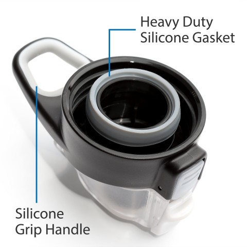 Cupture Action Bottle Flip Top with Handle - 22oz Double Wall Vacuum-Insulated Stainless Steel Water Bottle (Purple)