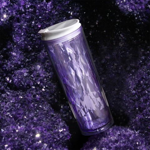 Crystal Tumbler 22 oz - Purple Amethyst