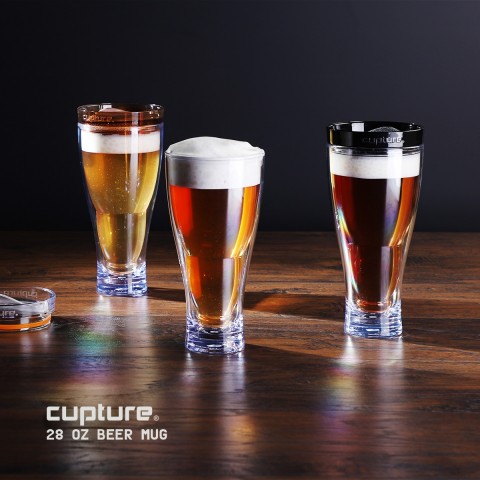 Beer Mug 28 oz, Brown 