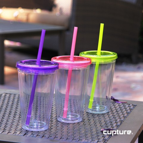 Cupture 12 Insulated Double Wall Tumbler Cup with Lid