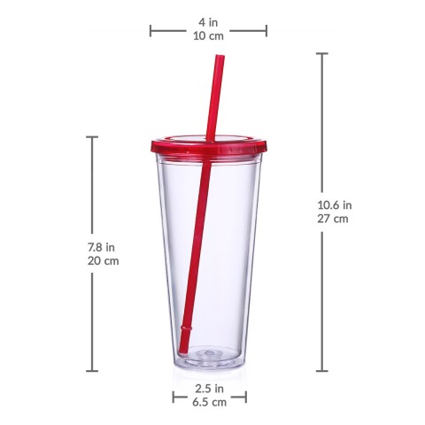 Classic Tumbler 24 oz, Red