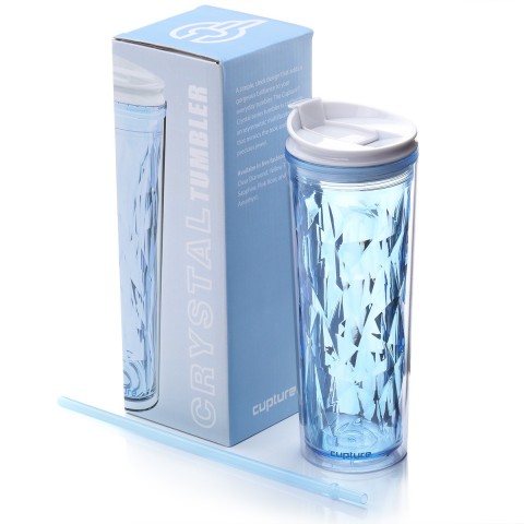 Crystal Tumbler 22 oz - Blue Sapphire