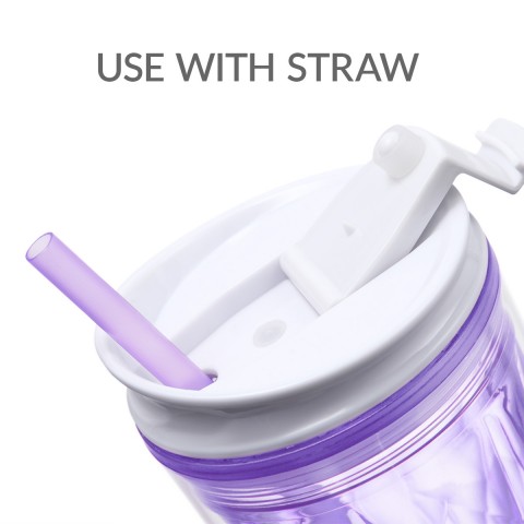 Crystal Tumbler 22 oz - Purple Amethyst