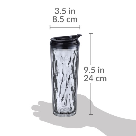 Crystal tumbler 22 oz - Black Diamond