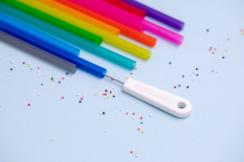 Solid Color Straws 12 Pack