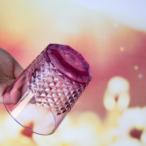 Diamond Plastic Tumblers, 24 oz / 14 oz, 8 Pack (Assorted Colors)