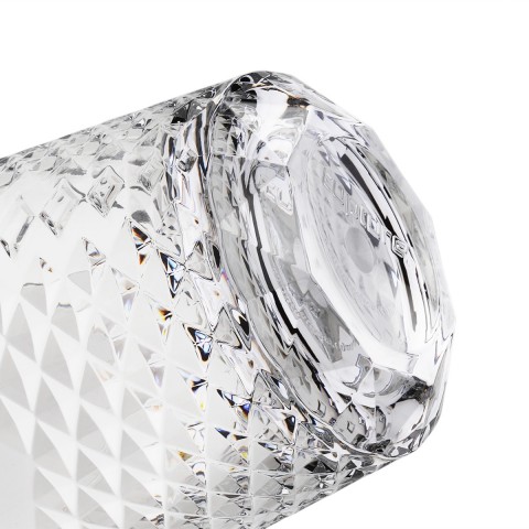 Diamond Plastic Tumblers, 24 oz / 14 oz, 8 Pack (Clear)