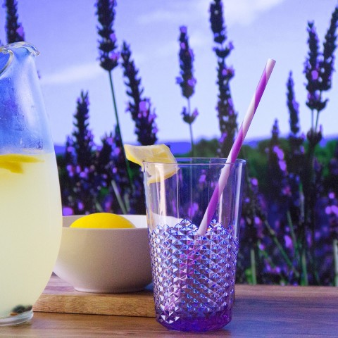 Diamond Plastic Tumblers, 24 oz / 14 oz, 8 Pack (Assorted Colors)