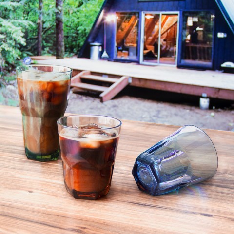 Everyday Cup - Plastic Tumblers, 22 oz / 14 oz, 8 Pack (Assorted Colors)