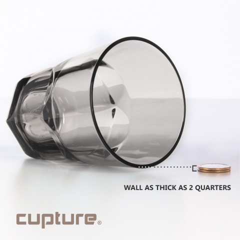 Everyday Cup - Plastic Tumblers, 22 oz / 14 oz, 8 Pack (Assorted Colors)