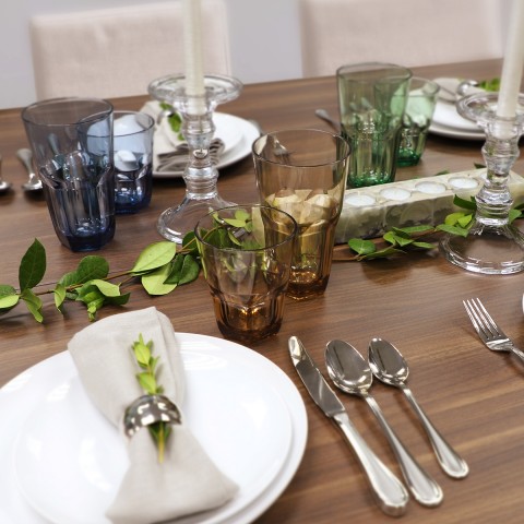 Everyday Cup - Plastic Tumblers, 22 oz / 14 oz, 8 Pack (Assorted Colors)