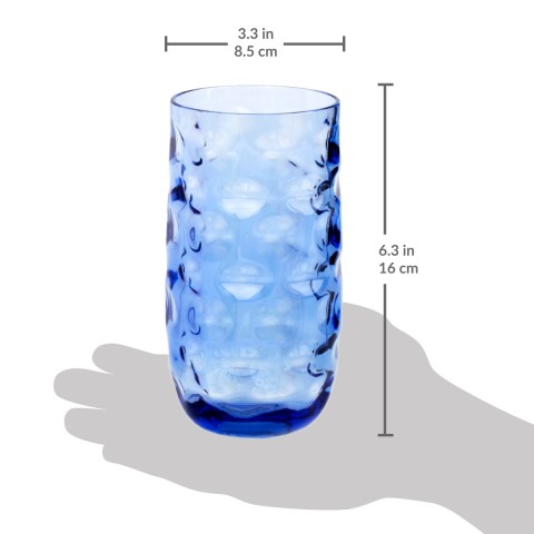 Impression Plastic Tumblers, 20 oz, 4 Pack (Assorted Colors)