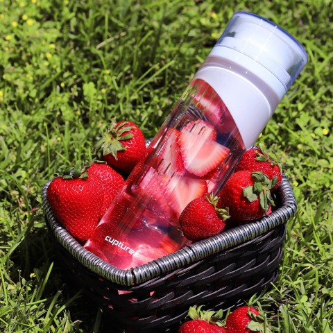 Fruit Infuser Water Bottle, 1 Pack - White color