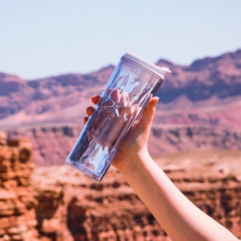 Crystal Tumbler 22 oz - Clear Diamond