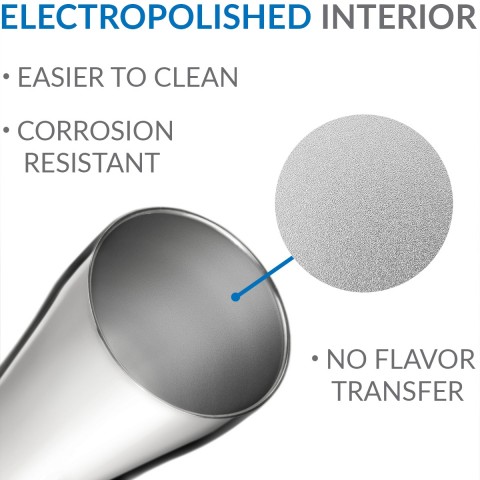 Stainless Steel Pint Cup 16 oz, Chrome