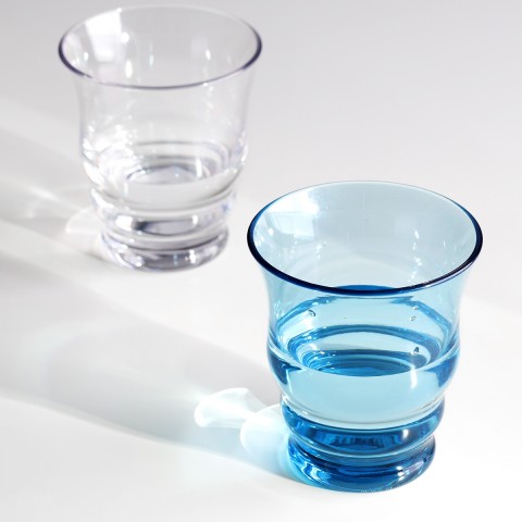 Cupture Riviera Unbreakable Drinking Glasses, BPA-Free Ecozen Material, 12 oz, 4 Pack (Assorted Colors)