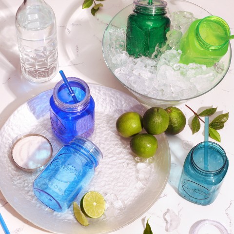 Mason Tumbler 20 oz, 6 Pack (Cool Lagoon)