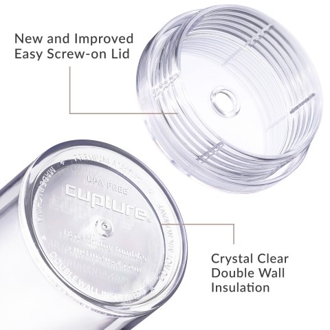 Acrylic Skinny 8 pack - Clear