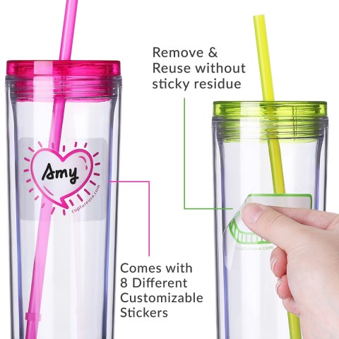 Acrylic Skinny 8 pack - Assorted Colors