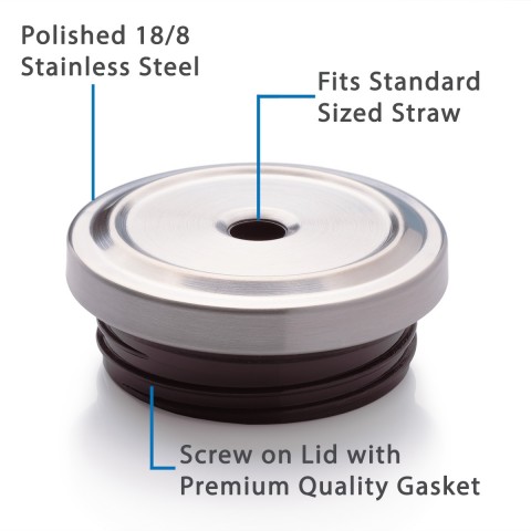 Stainless Steel Skinny Cup - 16 oz, 4 pack