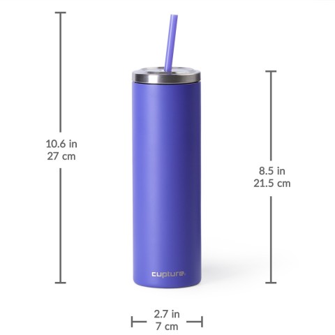 Stainless Steel Skinny Cup - 16 oz, Ultra Violet