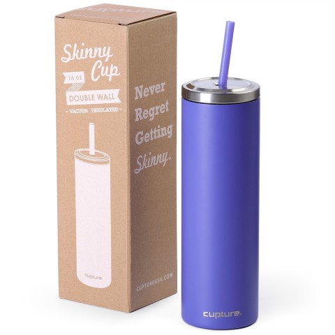 Stainless Steel Skinny Cup - 16 oz, Ultra Violet