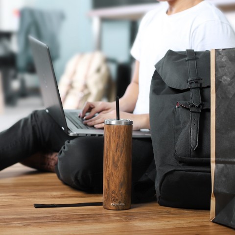 Stainless Steel Skinny Cup - 16 oz, Powder Blue