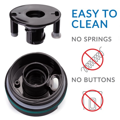 Cupture TWIST-TOP Vacuum-Insulated Stainless Steel Travel Mug, 16 oz, Emerald Green