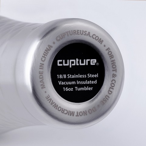 Stainless Steel Pint Cup 16 oz, Quilted