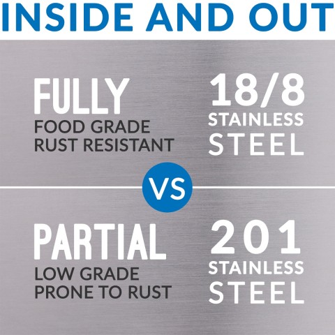 Stainless Steel Pint Cup 16 oz, Chrome