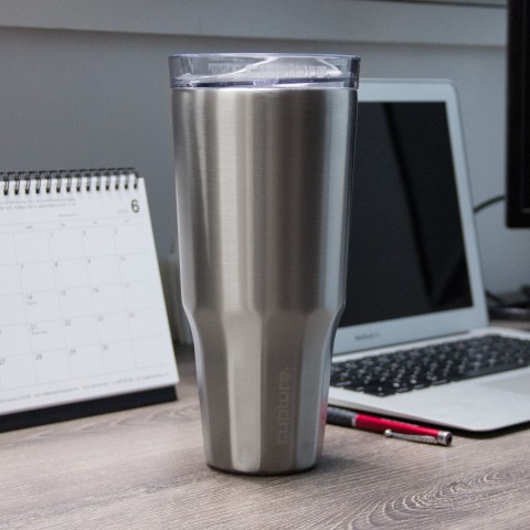 Travel Tumbler Stainless Steel - 32 oz (Silver)