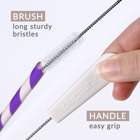 Striped Color Straws 12 Pack