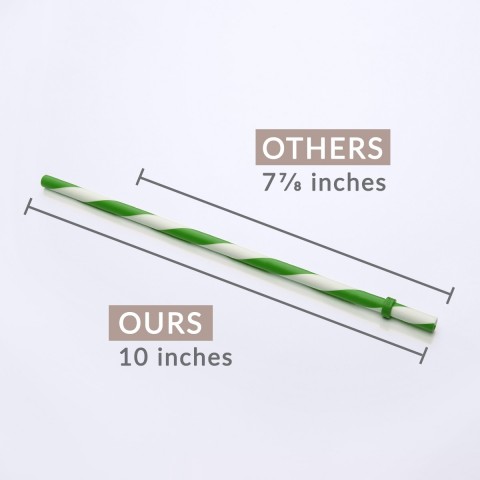Striped Color Straws 12 Pack