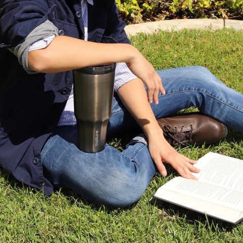 Travel Tumbler Stainless Steel - 32 oz (Titanium Grey)