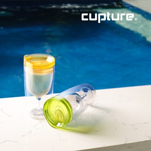 Wine Tumbler 10 oz, 8 Pack (Multicolor)