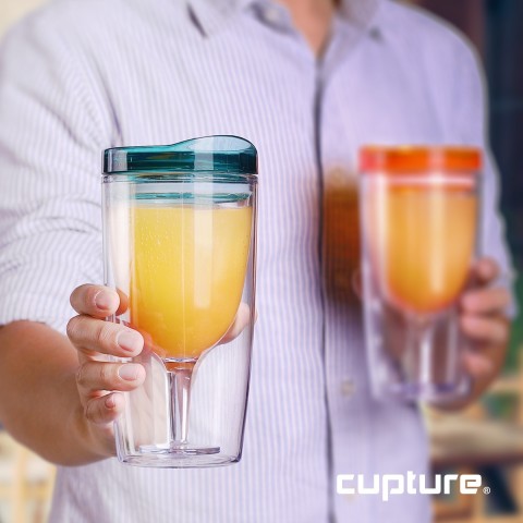 Wine Tumbler 10 oz, 8 Pack (Multicolor)